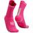 Compressport Pro Racing V4.0 Run High Socks Unisex - Hot Pink/Summer Green