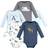 Hudson Baby Cotton Long-Sleeve Bodysuits 5-pack - Arctic Animals
