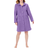 Only Women's Fleece Robe Plus Size - Purple Lily