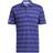 adidas Men's Two Color Striped Polo Shirt - Legacy Indigo/Light Purple