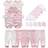 Kiddiezoom Baby Layette Essentials Gift Set 19-pcs - Pink Stripe/Little Stars/Print Set