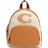Coach Mini Court Backpack In Signature Canvas - Natural/Shearling