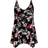 Evans Sharkbite Swim Dress Plus Size - Black Floral