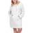 White Mark Women’s Hoodie Sweatshirt Dress Plus Size - Heather Grey