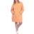 White Mark Women’s Hoodie Sweatshirt Dress Plus Size - Orange
