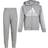 adidas Kid's French Terry Hooded Jacket Set - Medium Grey Heather