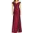 Alfred Sung Off-the-Shoulder Cuff Trumpet Gown - Burgundy