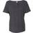 Bella+Canvas 8816 Women's Slouchy T-shirt - Charcoal Black Slub