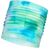 Buff CoolNet UV Half Neckwear Unisex - Marbled Turquoise