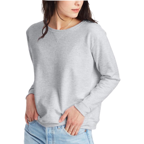 Hanes Women's Comfortsoft Ecosmart Crewneck Sweatshirt - Light Steel ...