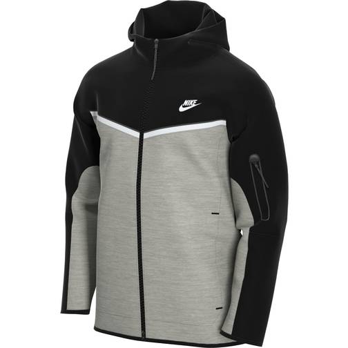 Nike Sportswear Tech Fleece Full-Zip Hoodie Men - Black/Dark Grey ...