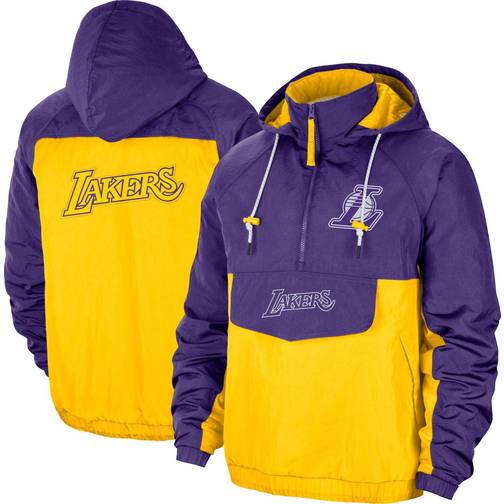 Nike Los Angeles Lakers City Edition ½ Zip Jacket 2021-22 Sr - Compare ...