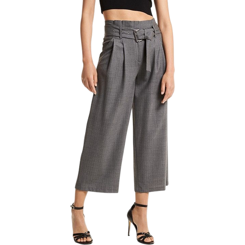 Michael Kors Striped Stretch Wool Cropped Trousers • Price
