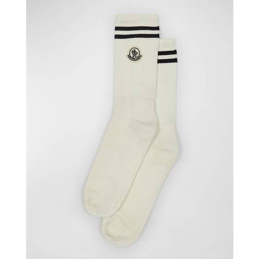 Moncler Genius Three-Pack Multicolor Striped Socks • Price