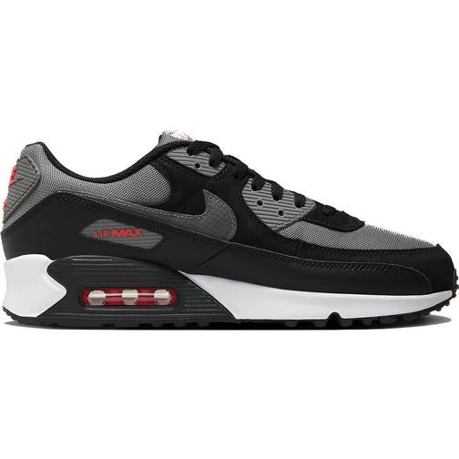 Nike Air Max 90 M - Black/Flat Pewter/Picante Red/White • Price