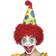Smiffys Clown Hat with Wig