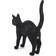 Seletti Jobby The Cat - Black Tischlampe 46cm