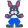 Hama Beads Midi Pegboard Rabbit 237