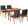 vidaXL 44075 Patio Dining Set, 1 Table incl. 4 Chairs