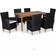 vidaXL 44101 Patio Dining Set, 1 Table incl. 6 Chairs