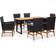 vidaXL 46007 Patio Dining Set, 1 Table incl. 6 Chairs