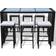 vidaXL 41837 Outdoor Bar Set, 1 Table incl. 6 Chairs