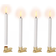 Uyuni Chandelier Mini White Weihnachtsbaumbeleuchtung 4 Lampen 4Stk.