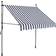 vidaXL Manual Retractable Awning with LED 200x120cm