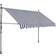 vidaXL Manual Retractable Awning with LED 98.4x47.2"