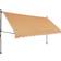 vidaXL Manual Retractable Awning with LED 157.5x47.2"