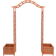 vidaXL Trellis Rose Arch with Planters 70.9x80.7"