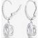 Swarovski Sparkling Dance Earrings - Silver/White