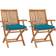 vidaXL 3062430 2-pack Garden Dining Chair