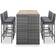 vidaXL 49563 Outdoor Bar Set, 1 Table incl. 6 Chairs