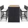 vidaXL 49563 Outdoor Bar Set, 1 Table incl. 6 Chairs