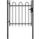 vidaXL Single Door Fence Gate with Hoop Top 39.4x29.5"