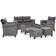vidaXL 46151 Outdoor Lounge Set, 1 Table incl. 2 Chairs & 1 Sofas