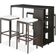 vidaXL 3064913 Outdoor Bar Set, 1 Table incl. 4 Chairs