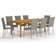 vidaXL 3067880 Patio Dining Set, 1 Table incl. 8 Chairs