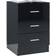 vidaXL Cabinets Black Nattbord 35x38cm 2st