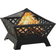 vidaXL Fireplace with Fire Fork XXL