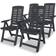 vidaXL 275069 4-pack Reclining Chair