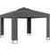 vidaXL Gazebo with Double Roof and String Lights 3x3 m