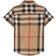 Burberry SS Check Stretch Cotton Shirt - Archive Beige