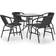 vidaXL 3080090 Patio Dining Set, 1 Table incl. 4 Chairs