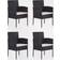 vidaXL 3067741 Patio Dining Set, 1 Table incl. 4 Chairs