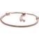 Pandora Moments Snake Chain Slider Bracelet - Rose Gold/Transparent