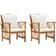 vidaXL 310267 2-pack Garden Dining Chair