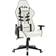 vidaXL Adjustable Armrest Artificial Leather Gaming Chair - White/Black