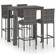 vidaXL 3064797 Outdoor Bar Set, 1 Table incl. 4 Chairs